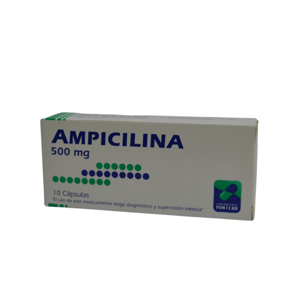 Ampicilina 500mg 10 Cap.Mintlab | MedFarma